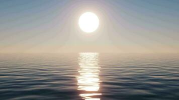 Sunlight and water surface, 3d rendering. video