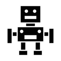 robot vector glifo icono para personal y comercial usar.