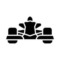 Race Car Vector Glyph Icon For Personal And Commercial Use.