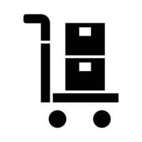 Trolley Vector Glyph Icon For Personal And Commercial Use.