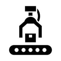 Assembling Vector Glyph Icon For Personal And Commercial Use.