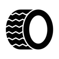 Tire Vector Glyph Icon For Personal And Commercial Use.