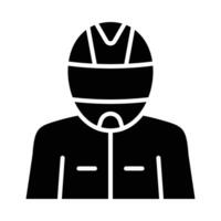 Driver Vector Glyph Icon For Personal And Commercial Use.