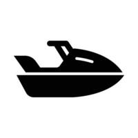 Jetski Vector Glyph Icon For Personal And Commercial Use.