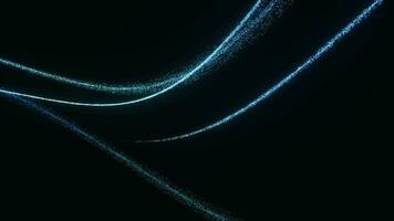 Blue glowing particles, abstract background, 3d rendering. video