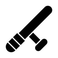 Baton Vector Glyph Icon For Personal And Commercial Use.