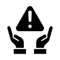 Risk Management Vector Glyph Icon For Personal And Commercial Use.