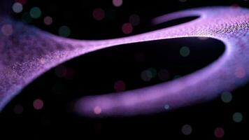 Purple glowing particles, abstract background, 3d rendering. video