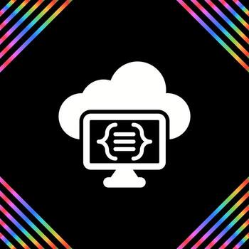 Serverless Computing Vector Icon