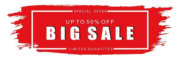 Big Sale Event Banner Featuring Exclusive Discounts vector