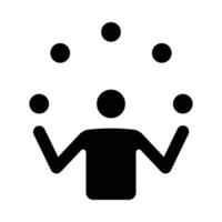 Juggling Ball Vector Glyph Icon For Personal And Commercial Use.