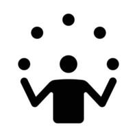 Juggling Ball Vector Glyph Icon For Personal And Commercial Use.