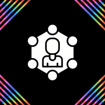 red segmentación vector icono