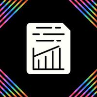 Document Insert Graph Vector Icon