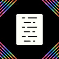 Document Align Center Vector Icon