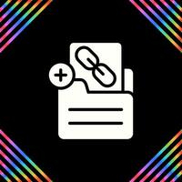 Document Insert Link Vector Icon