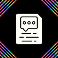 Document Insert Comment Vector Icon