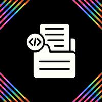 Document Insert Code Vector Icon