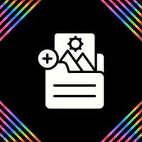 Document Insert Image Vector Icon