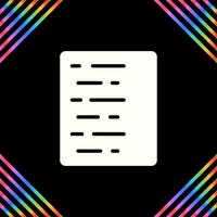 Document Align Left Vector Icon