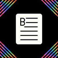 Document Bold Vector Icon