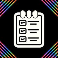 Memo pad with checklist Vector Icon