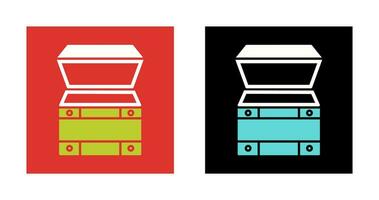 Open Treasure Box Vector Icon