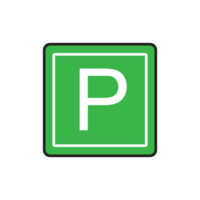 parking signe élément png