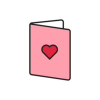 illustration of love card png