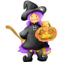 Witch in Halloween festival png