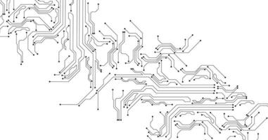 negro circuito diagrama en blanco antecedentes. vector