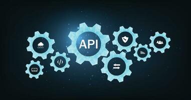 solicitud programación interfaz API. vector