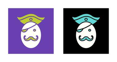 Pirate in Hat Vector Icon