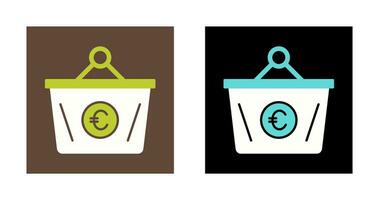 Euro Basket Vector Icon