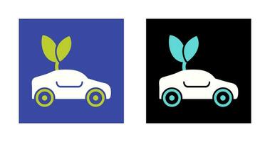 icono de vector de coche ecológico