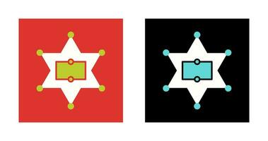 Sherrif Badge Vector Icon