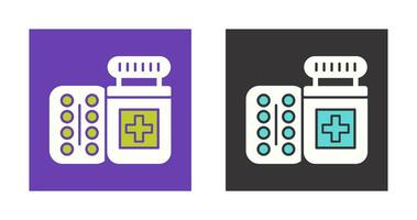 Pills Bottle Vector Icon