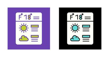 Forecast Vector Icon