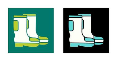 icono de vector de botas de lluvia