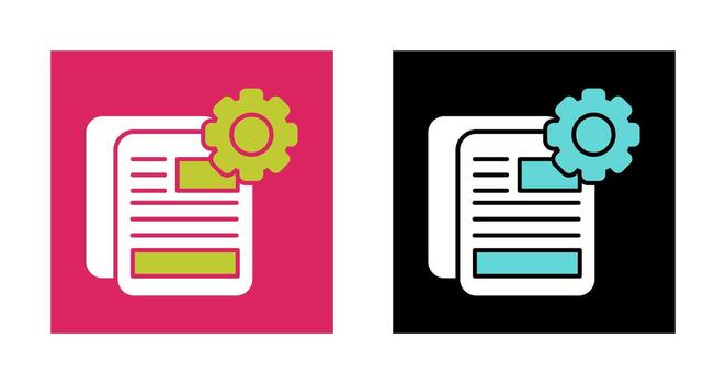 Document Setting Vector Icon