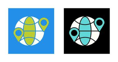 Globe Location Vector Icon