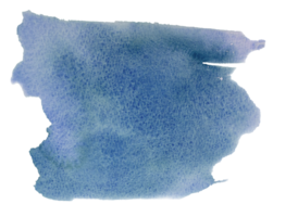 Blau Aquarell Flecken mit Hand gemalt auf Papier Textur Hintergrund png