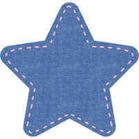 Blau Jeans Denim Stoff Material Baumwolle Textur Star Mode y2k Jahrgang alt Schule cool Kinder png