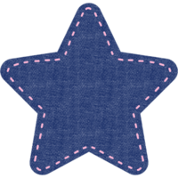 Blau Jeans Denim Stoff Material Baumwolle Textur Star Mode y2k Jahrgang alt Schule cool Kinder png