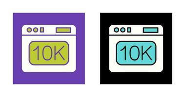 icono de vector de 10k