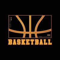 Basketball Illustration typography for t shirt, poster, logo, sticker, or apparel merchandise vector