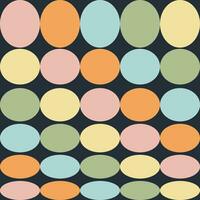 Geometric seamless pattern in trendy retro brutalist style. Abstract round shapes print for tee, paper, textile and fabric. vector