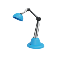 3d azul escritorio lámpara icono png