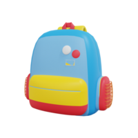 3d bunt Rucksack Symbol png