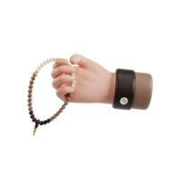 3d hand bön pärlor png